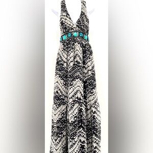 Arden B Black and White Abstract Dress